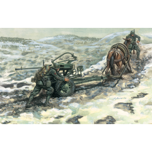 HORSE DRAWN BREDA 20 KIT 1:35 Italeri Kit Mezzi Militari Modellino