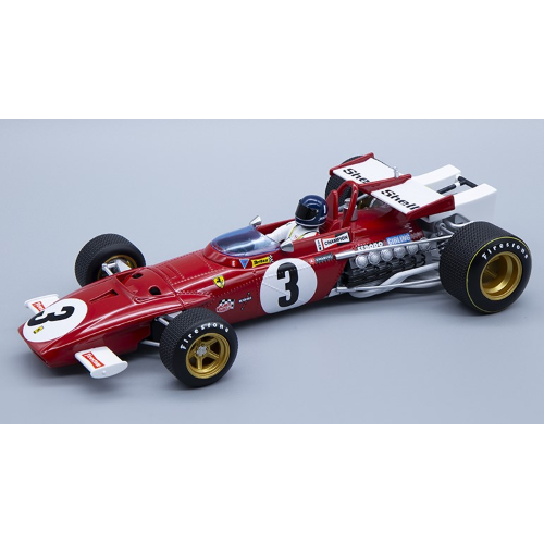 FERARI 312B N.3 WINNER GP MEXICO 1970 J.ICKX WITH DRIVER 1:18 Tecnomodel Formula 1 Modellino
