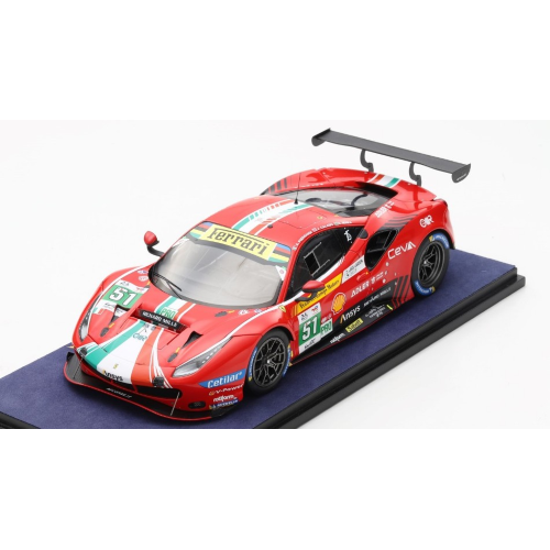 FERRARI 488 GTE EVO N.51 AF CORSE 2nd LMGTE 2022 PIER G./CAL./SERRA 1:18 Looksmart Auto Competizione Modellino