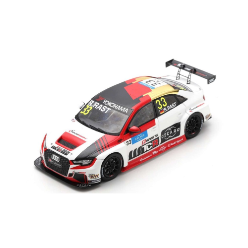 AUDI RS 3 N.33 WTCR NURBURGRING 2018 RENE' RAST 1:43 Spark Model Auto Competizione Modellino