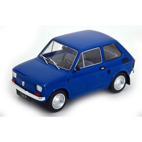 FIAT-POLSKI 126 1972 BLUE 1:18 ModelCarGroup Auto Stradali Modellino