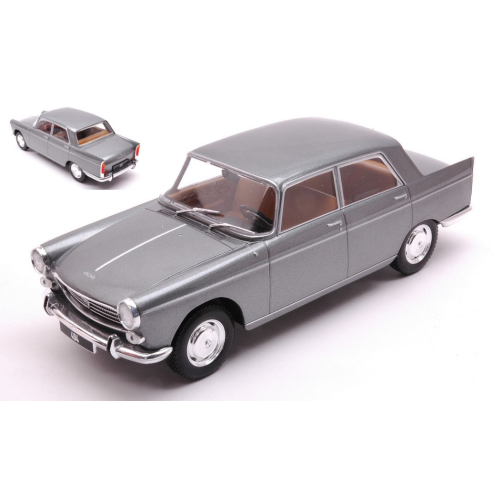 PEUGEOT 404 1960 METALLIC GREY 1:24 Whitebox Auto Stradali Modellino
