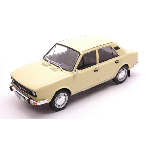 SKODA 105L 1976 YELLOW 1:24 Whitebox Auto Stradali Modellino