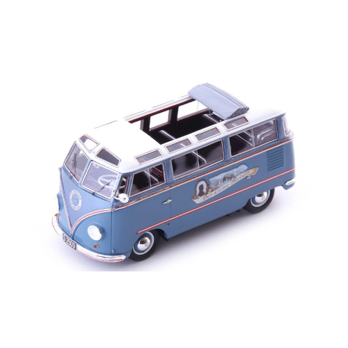 KOHLRUSS T1 SAMBA "DER KLEINE MOZART" 1955 LIGHT BLUE/WHITE 1:43 Autocult Veicoli Commerciali Modellino