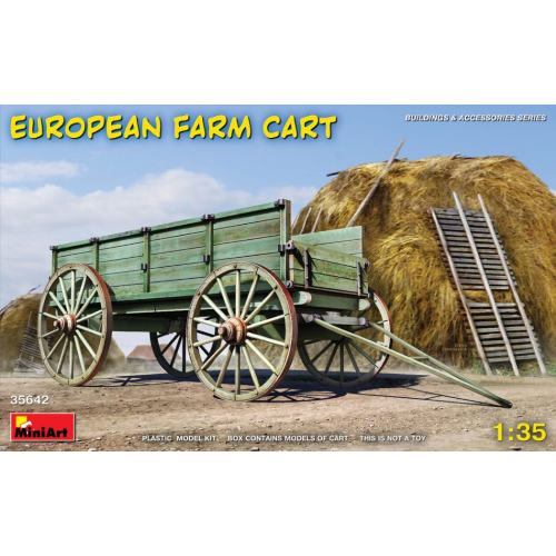 EUROPEAN FARM CART KIT 1:35 Miniart Kit Diorami Modellino
