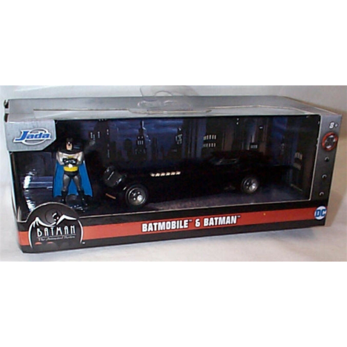 BATMOBILE ANIMATED SERIES WITH BATMAN FIGURE 1:32 Jada Toys Movie Modellino