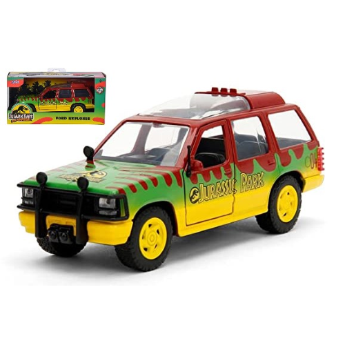 FORD EXPLORER "JURASSIC PARK" 1993 30TH ANNIVERSARY 1:32 Jada Toys Movie Modellino