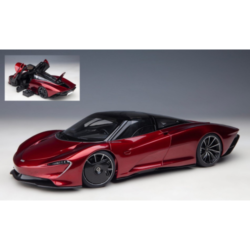 MC LAREN SPEEDTAIL 2020 VOLCANO RED 1:18 AutoArt Auto Stradali Modellino