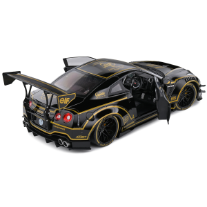 NISSAN SKYLINE GT-R (R35) N.12 WITH BODY KIT TYPE JPS 2022 BLACK 1:18 Solido Auto Competizione Modellino