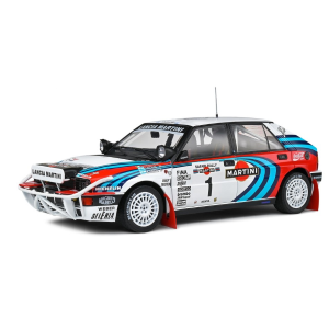 LANCIA DELTA HF N.1 RALLY KENYA 1991 WITH NIGHT LIGHT RECALDE/CHRISTIE 1:18 Solido Auto Rally Modellino