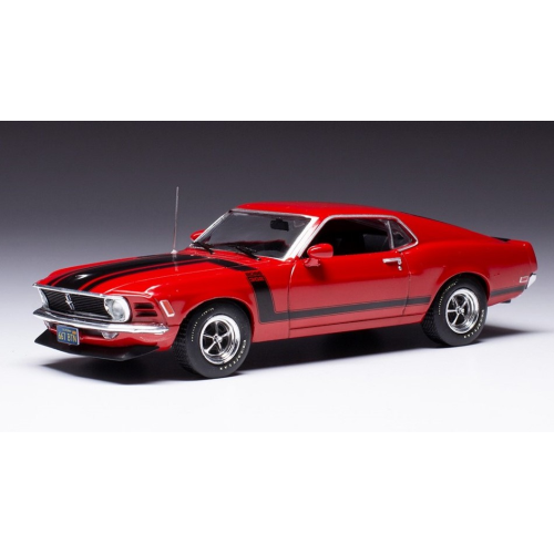 FORD MUSTANG BOSS 302 RED 1970 1:43 Ixo Model Auto Stradali Modellino