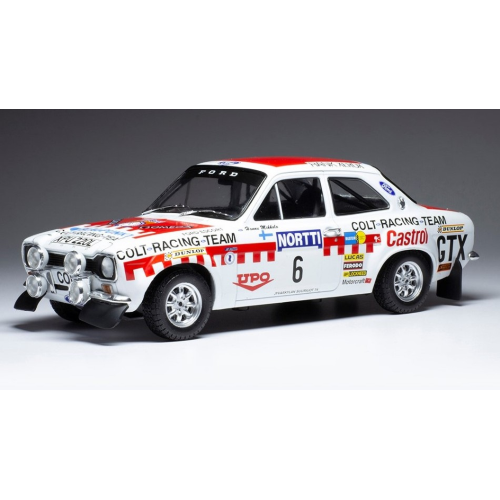 FORD ESCORT MK I RS 1600 N.6 1000 LAKES RALLY 1973 MIKKOLA/DAVENP.1:18 Ixo Model Auto Rally Modellino