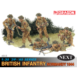 BRITISH INFANTRY (NORMANDY 44) KIT 1:35 Dragon Kit Figure Militari Die Cast Modellino