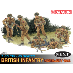 BRITISH INFANTRY (NORMANDY 44) KIT 1:35 Dragon Kit Figure Militari Modellino