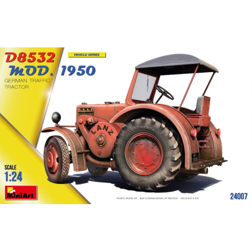 GERMAN TRAFFIC TRACTOR D8532 MOD.1950 KIT 1:24 Miniart Kit Art.Vari Modellino