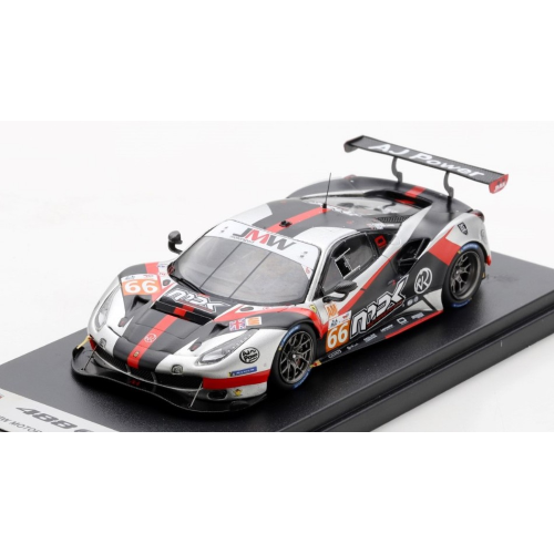 FERRARI 488 GTE EVO JMW N.66 LE MANS 2022 VAN DER ZANDE/KVAMME/HART 1:43 Looksmart Auto Competizione Modellino