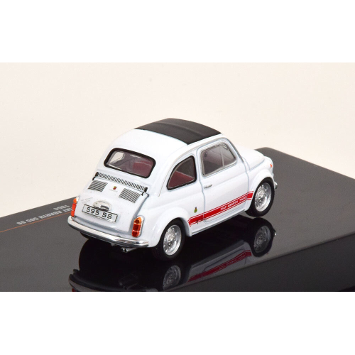 FIAT ABARTH 595 SS 1957 WHITE 1:43 Ixo Model Auto Stradali Modellino