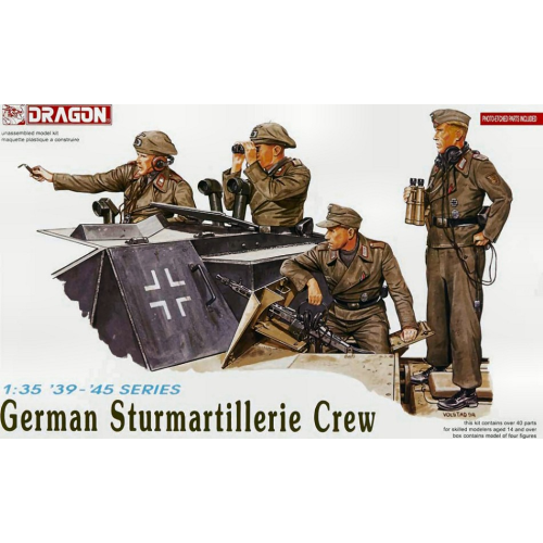 GERMAN STURMARTILLERIE KIT 1:35 Dragon Kit Figure Militari Modellino