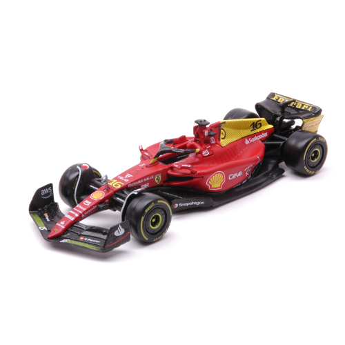 FERRARI F1-75 N.16 CHARLES LECLERC MONZA 2022 75th ANNIVERSARY 1:43 Burago Formula 1 Modellino