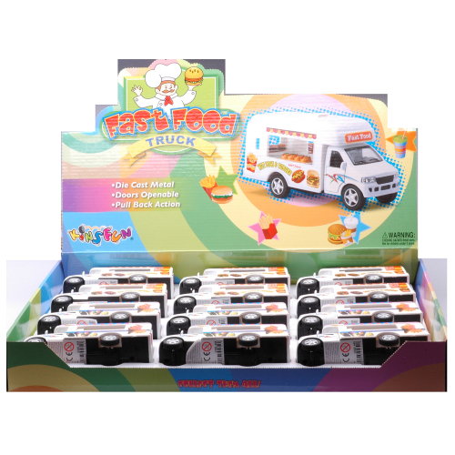 ICE CREAM/FAST FOOD TRUCK cm 12,5 (1 MODELLINO) Kinsmart Modellismo Giocattolo Modellino