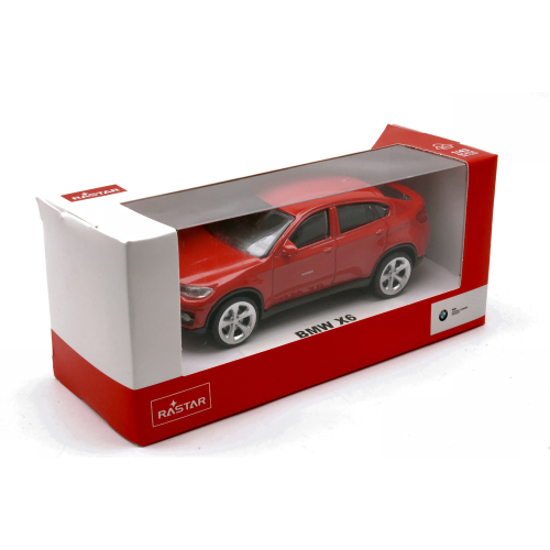 BMW X6 RED 1:43 Rastar Auto Stradali Modellino