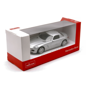 MERCEDES SLS AMG SILVER 1:43 Rastar Auto Stradali Modellino