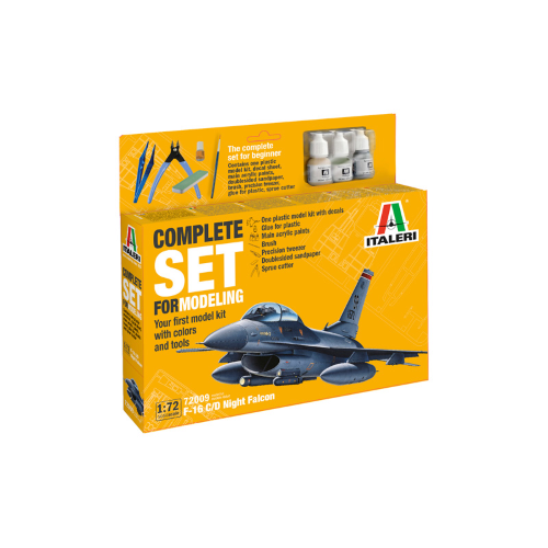 F-16 C/D NIGHT FALCON SET COMPLETO KIT 1:72 Italeri Kit Aerei Modellino