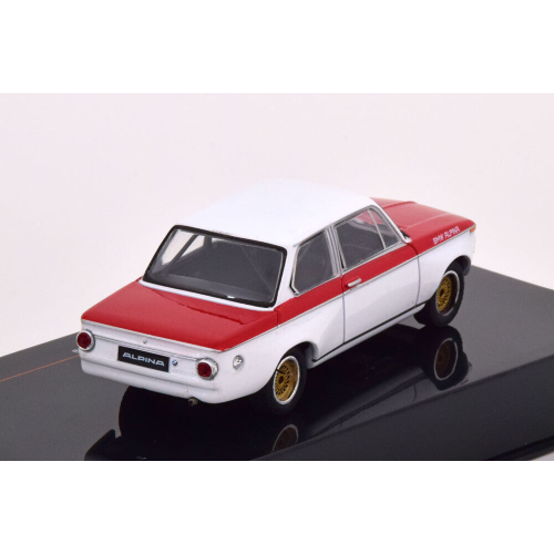 BMW ALPINA 2002 Tii 1972 WHITE/RED 1:43 Ixo Model Auto Stradali Modellino