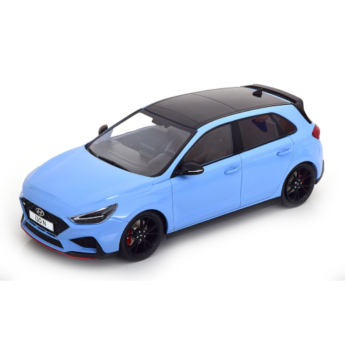 HYUNDAI i30 N 2021 LIGHT BLUE 1:18 ModelCarGroup Auto Stradali Modellino