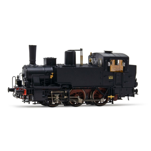 FS STEAM LOCOMOTIVE GR.835 WITH OIL LAMPS EP.III 1:87 Rivarossi Treni Modellino