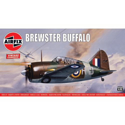 BREWSTER BUFFALO KIT 1:72 Airfix Kit Aerei Modellino