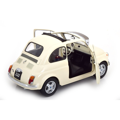 FIAT 500 F CUSTOM 1968 CREAM 1:12 KK Scale Auto Stradali Modellino