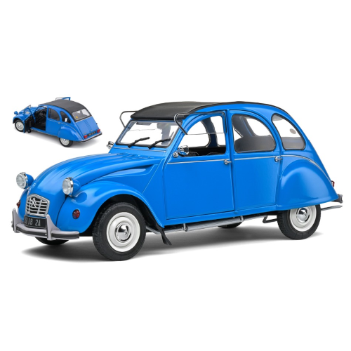 CITROEN 2CV 6 1982 BLEU PETROLE 1:18 Solido Auto Stradali Modellino