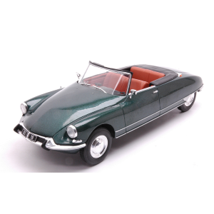CITROEN DS 19 CONVERTIBLE 1963 METALLIC DARK GREEN 1:24 Whitebox Auto Stradali Modellino