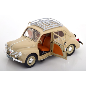 RENAULT 4CV 1956 BEIGE TOURTERELLE 1:18 Solido Auto Stradali Modellino