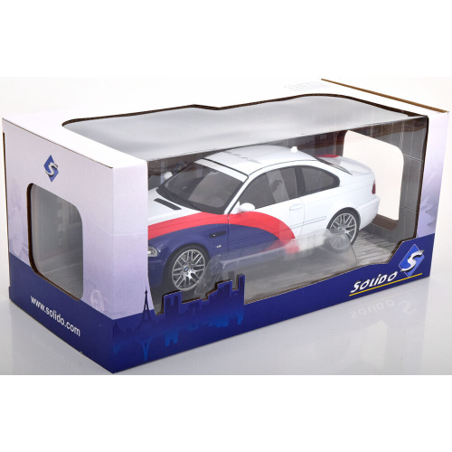 BMW E46 M3 STREETFIGHTER 2003 WHITE 1:18 Solido Auto Stradali Modellino
