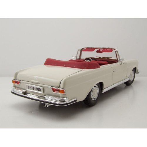 MERCEDES 280 SE 1968 CREAM 1:18 Maisto Auto Stradali Modellino