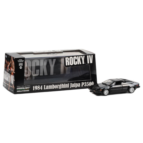 LAMBORGHINI JALPA P3500 1984 "ROCKY IV" 1985 BLACK 1:43 Greenlight Movie Modellino