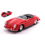 PORSCHE 356A SPEEDSTER 1959 RED 1:24 Welly Auto Stradali Modellino
