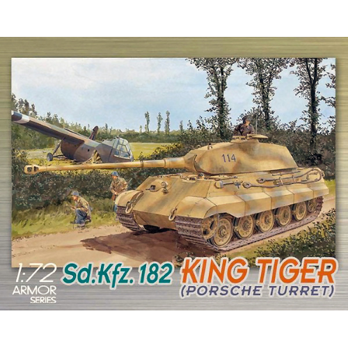 SD.KFZ.182 KINGTIGER PORSCHE TURRET KIT 1:72 Dragon Kit Mezzi Militari Modellino