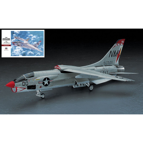 F8E CRUSADER KIT 1:48 Hasegawa Kit Aerei Modellino