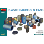 PLASTIC BARRELS & CANS KIT 1:48 Miniart Kit Diorami Die Cast Modellino
