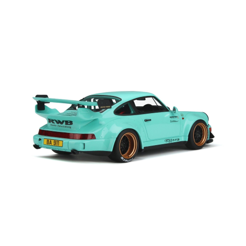 PORSCHE 911 930 RWB TIFFANY COUPE 2015 TURQUOISE 1:18 GT Spirit Auto Stradali Modellino