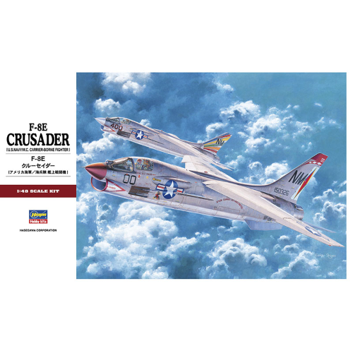 F8E CRUSADER KIT 1:48 Hasegawa Kit Aerei Modellino