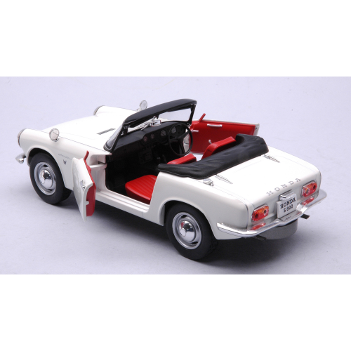 HONDA S800 1966 WHITE RHD 1:24 Whitebox Auto Stradali Modellino