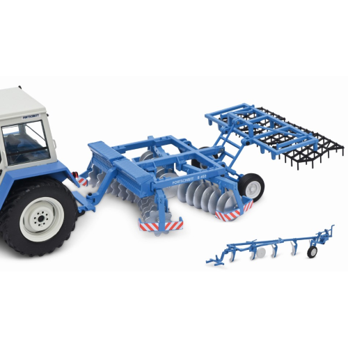 FORTSCHRITT PFLUG B200 + SCHEIBENEGGE B402 1:32 Schuco Mezzi Agricoli e Accessori Modellino