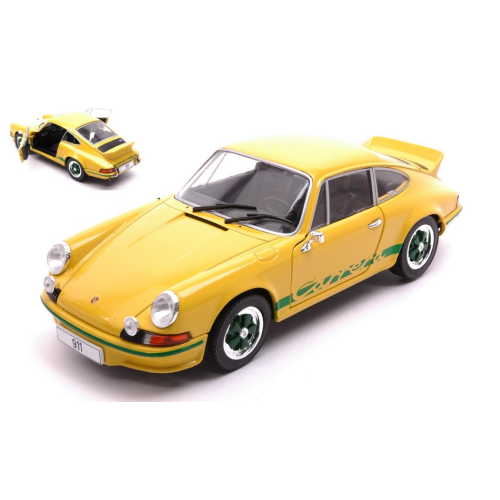 PORSCHE 911 CARRERA 2.7 RS 1972 YELLOW/GREEN 1:24 Whitebox Auto Stradali Modellino