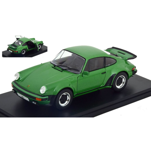 PORSCHE 911 TURBO (930) 1974 METALLIC GREEN 1:24 Whitebox Auto Stradali Modellino