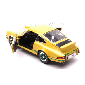 PORSCHE 911 CARRERA 2.7 RS 1972 YELLOW/GREEN 1:24 Whitebox Auto Stradali Modellino