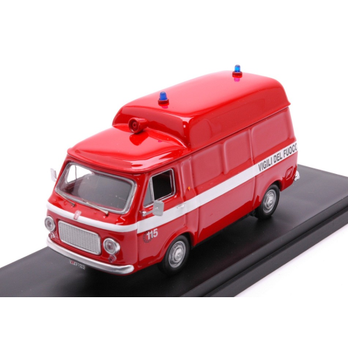FIAT 238 TETTO ALTO AMBULANZA VIGILI DEL FUOCO TETTO ALTO 1970 1:43 Rio Pompieri Modellino